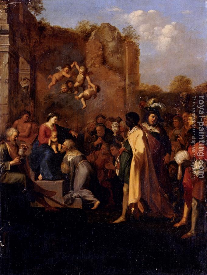 Cornelis Van Poelenburgh : Poelenburch Cornelis Van Adoration Of The Magi